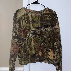 Camo crew neck